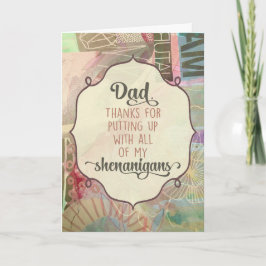 Pap, Bedankt om al mijn shenanigans te verdragen