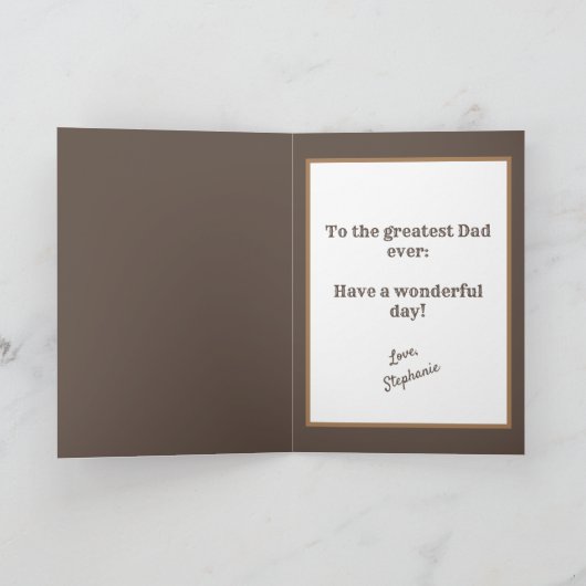 Pap Birthday, Vaderdag, Rustic Barn Kaart (Binnen)