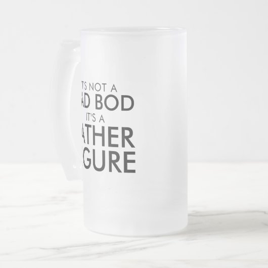 Pap Bod Father Figuur Matglas Bierpul (Voorkant links)