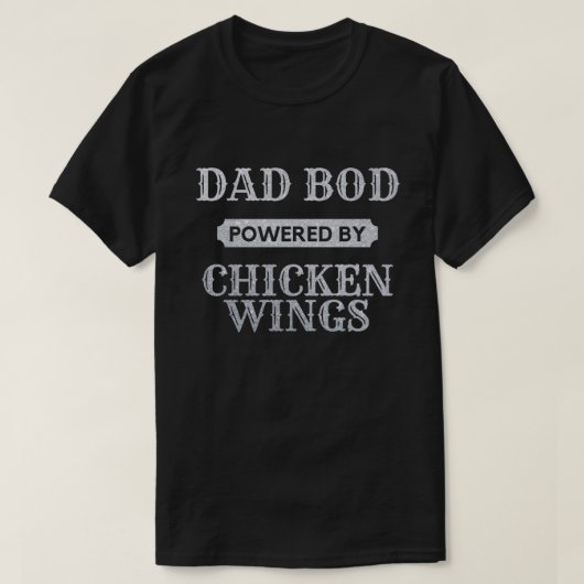 Pap Bod met kippenvleugels T-shirt (Design voorkant)