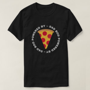 Pap Bod met Pizza Glitter T-Shirt