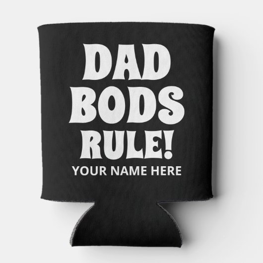 Pap Bods Rule grappige gepersonaliseerde koelbox Blikjeskoeler (Achterkant)