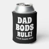 Pap Bods Rule grappige gepersonaliseerde koelbox Blikjeskoeler (Blikje Achterkant)