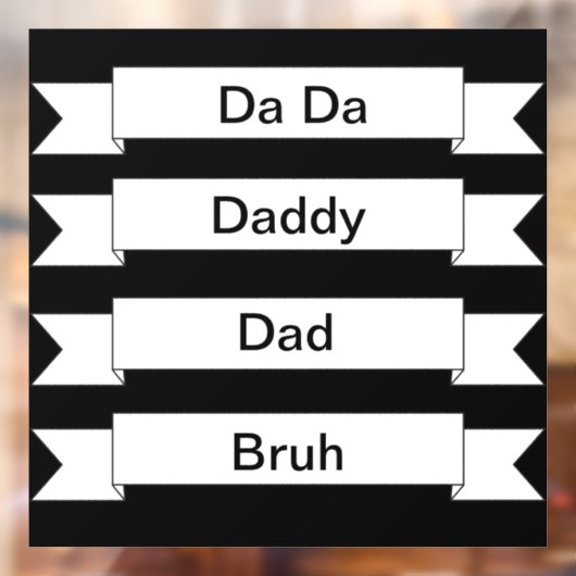 Pap Bruh Window Decal (Vel 2)