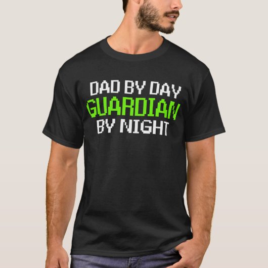 Pap by Day Guardian By Night Gaming T-shirt (Voorkant)