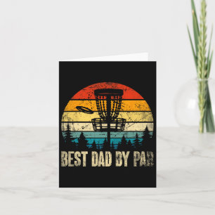 Pap By Par  Disc Golf Funny Dad Vaders Day Kaart
