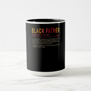 Pap Cadeau Definitie Papa Black Father Cadeau Mok