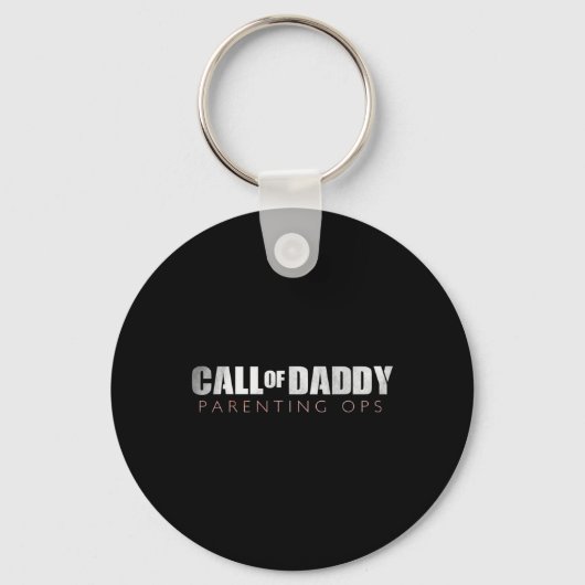 Pap Call of Daddy Ouderschap Ops Gift Sleutelhanger (Voorkant)