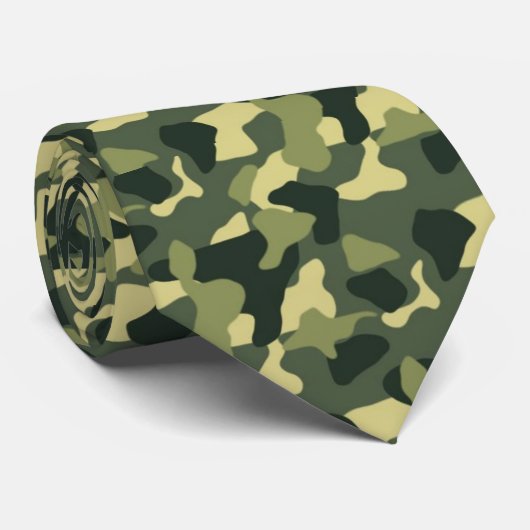 Pap Camo Stropdas (Opgerold)