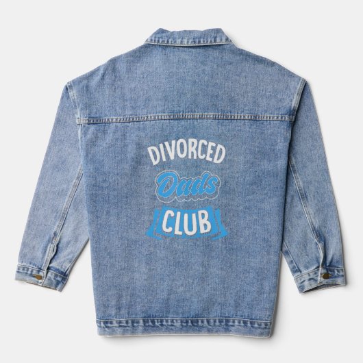 Pap Club Funny Divorce Party Denim Jacket (Achterkant)
