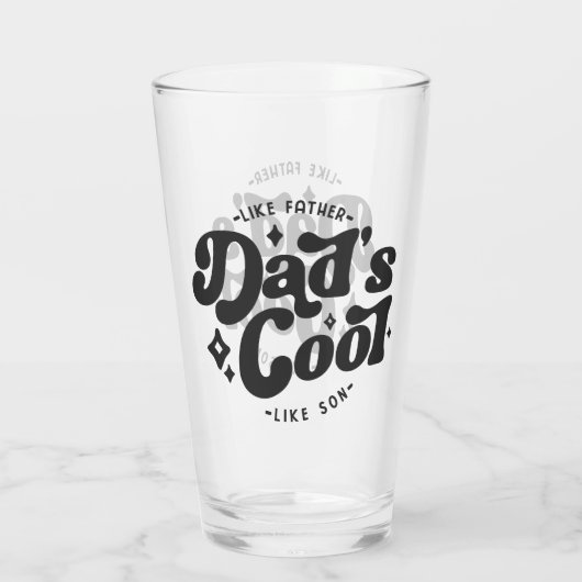 Pap Cool Funny Pap (Matches Son's Cooler) Glas (Achterkant)
