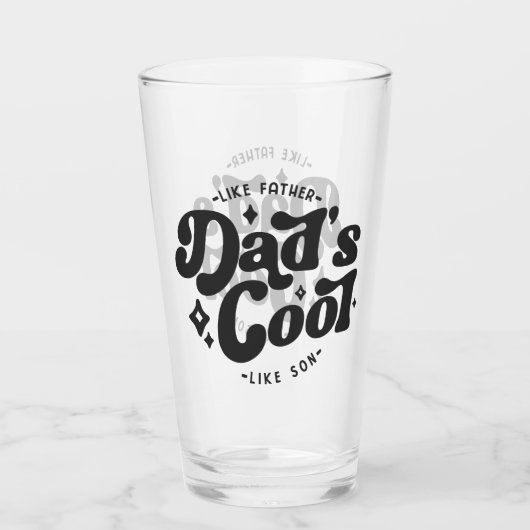 Pap Cool Funny Pap (Matches Son's Cooler) Glas (Voorkant)
