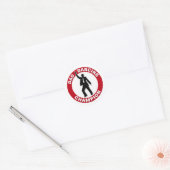 Pap Dansende Champion - Funny Vaderdag Ronde Sticker (Envelop)