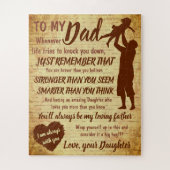 Pap Daughter Father Day kerstfeest Game Legpuzzel (Verticaal)