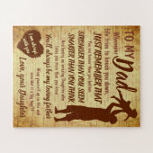 Pap Daughter Father Day kerstfeest Game Legpuzzel (Horizontaal)