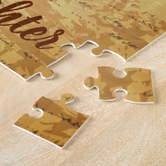 Pap Daughter Father Day kerstfeest Game Legpuzzel (Zijkant)