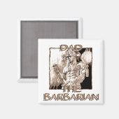 Pap de Barbarian Magnet Magneet (Voorkant / Achterkant)