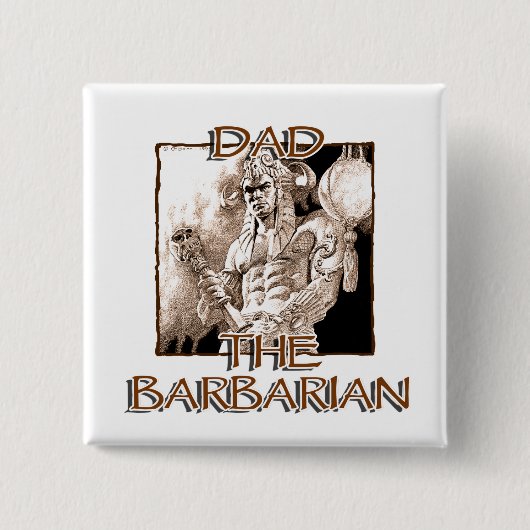 Pap de Barbarie Square Button (Voorkant)