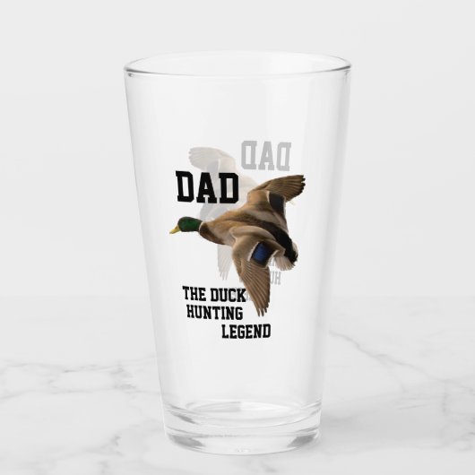 Pap De Duck Hunting Legend Vaderdag Mallard Glas (Voorkant)