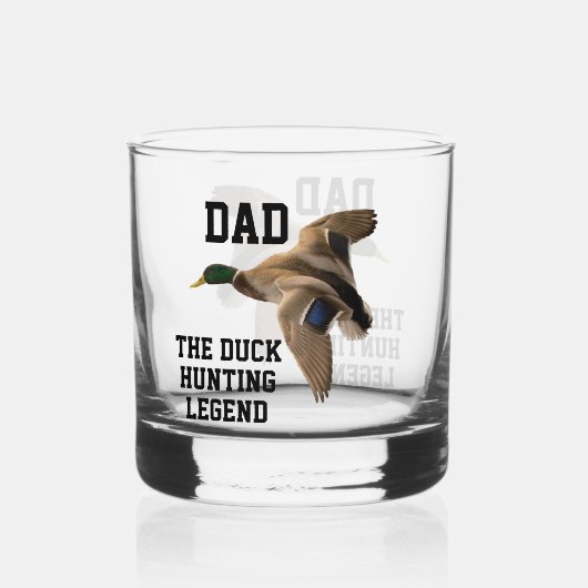 Pap De Duck Hunting Legend Vaderdag Mallard Whisky Glas (Voorkant)