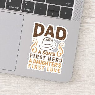Pap - De eerste held van de zoon, de eerste liefde Sticker
