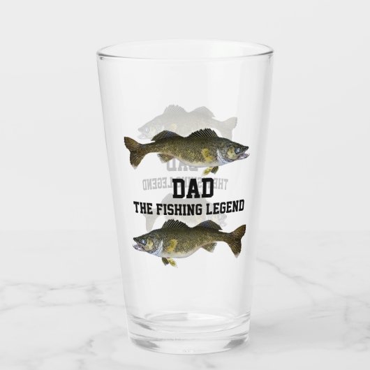 Pap De Geviste Legend Walleye Vaderdag Glas (Achterkant)