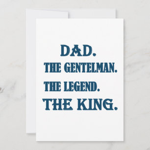 Pap de heer De legende De Koning vaderdag Kaart