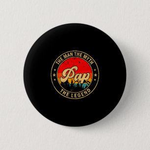 Pap De Man De Mythe De Legende Vintage Retro Voor Ronde Button 5,7 Cm