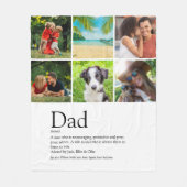Pap Definition 6 Foto Fun Fathers Day Fleece Deken (Voorkant)