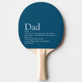 Pap Definition Blue Modern Fathers Day Tafeltennisbatje (Voorkant)