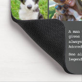 Pap Definition Fathers Day Foto grijs Muismat (Hoek)