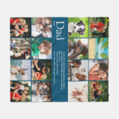 Pap Definition Quote Collage Fleece Deken (Voorkant (Horizontaal))