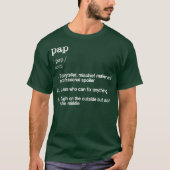 Pap Definition T Fathers Day Gift T-shirt (Voorkant)