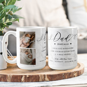 Pap Dictionary Definition Photo Collage Marble Koffiemok