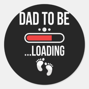 Pap die voor het eerst pap laadt ronde sticker