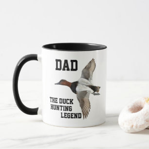 Pap Duck Hunting Legend Canvasback Vaderdag Mok