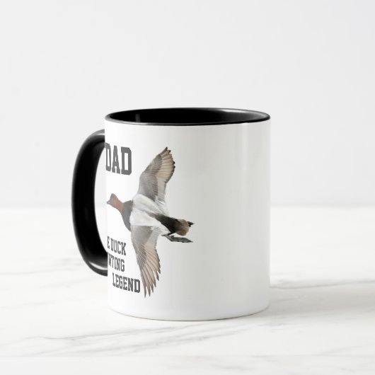 Pap Duck Hunting Legend Canvasback Vaderdag Mok (Voorkant links)