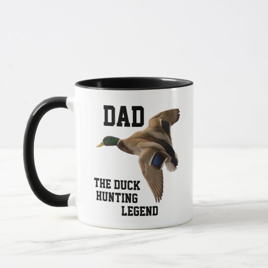 Pap Duck Hunting Legend Mallard Vaderdag Mok (Links)