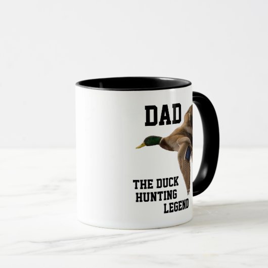 Pap Duck Hunting Legend Mallard Vaderdag Mok (Voorkant rechts)