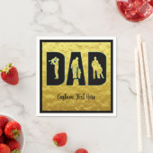 Pap Elegant Black met Gold Metallic BG Father Chil Servet (Insitu)