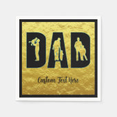 Pap Elegant Black met Gold Metallic BG Father Chil Servet (Voorkant)