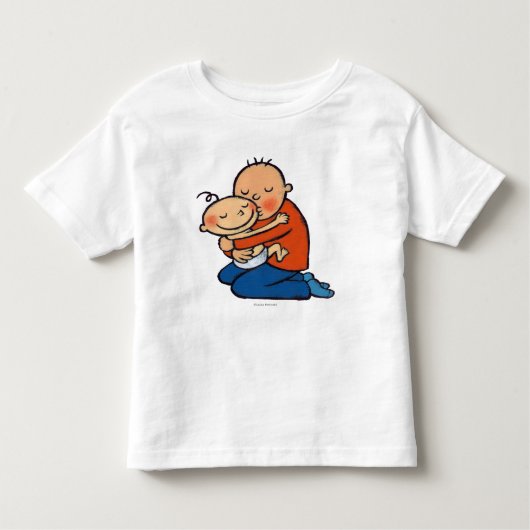 Pap en Baby Hugging Kinder Shirts (Voorkant)