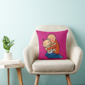 Pap en Baby Hugging Kussen (Stoel)