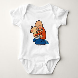 Pap en Baby Hugging Romper