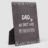 Pap en dochter Citaat: Eerste liefde, eeuwig Hero Fotoplaat (Zijkant)