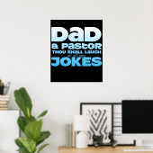 Pap en dominee Gou lachen bij al mijn okes Poster (Thuiskantoor)
