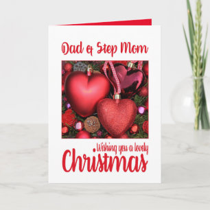 Pap en Step Mam Lovely kerstkaart Feestdagen Kaart
