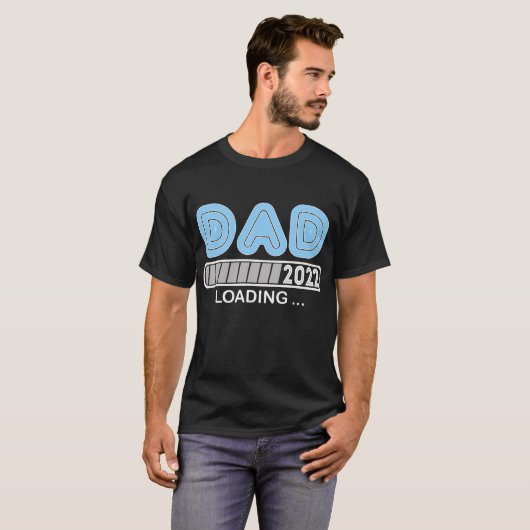Pap Est 2022 Loading Future New Papa Baby T-shirt (Voorkant volledig)
