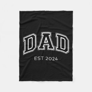 Pap Est. 2024 Papa verwacht BA Fleece Deken