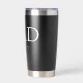 Pap Est Modern New Papa promoot pap Geïsoleerde Drinkbeker (Achterkant)